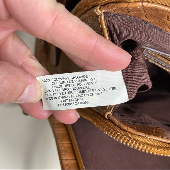 Liz Claiborne Reptile Print Expanding Purse Bag - Picture 12 of 13